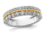 1.00 Carat (ctw VS2-SI1, G-H) Lab-Grown Diamond Band Ring in 14K White Gold (SIZE  7)